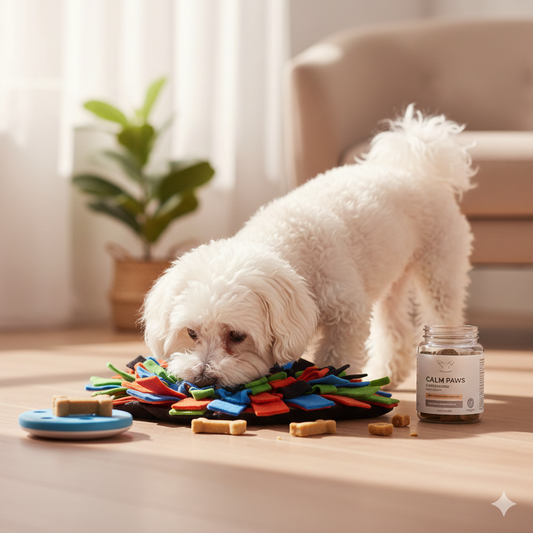 Brain Power &amp; Calm Paws: The Ultimate Guide to Snuffle Training and Easing Dog Separation Anxiety