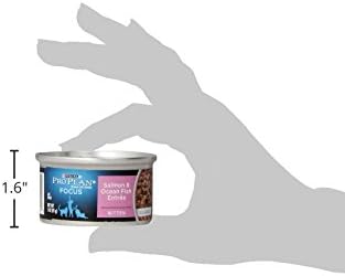 Purina Pro Plan Wet Kitten Food Pate, Salmon and Ocean Fish Entree - (Pack of 24) 3 oz. Pull-Top Cans