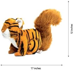Randimals Tiger with Squirrel Tail Plush Stuffed Toy 15”, Soft & Huggable, Premium Quality Hybrid Animal Friend Encourages Adventure & Imagination