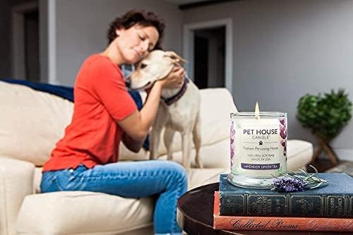 One Fur All Pet House Candle 2 Pack - Plant-Based/Soy - Clean Burning Scented, Long Lasting Pet Odor Candle for Home -Sweet Cranberries