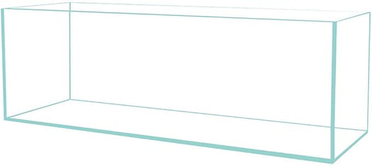 Low Iron Ultra Clear Crystal Bookshelf Aquarium with Foam Leveling Mat – Rimless Aquariums with 45-Degree Beveled Edge, Peninsula Style – for Fish and Corals – 11 Gallon Capacity