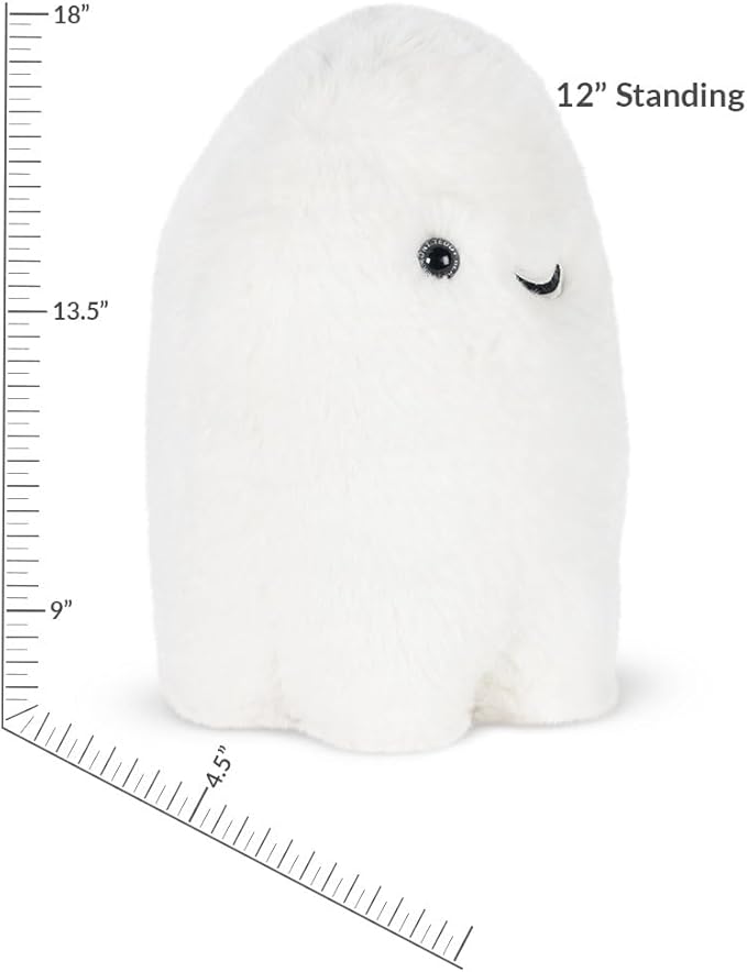 Vermont Teddy Bear Ghost 18 Inch Soft Plush, Glow in The Dark Halloween Collectible for Kids & Adults - Perfect Halloween Decor & Gift