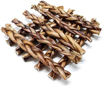 Dog Nip! 12-Inch Braided Bully Sticks 1-Pound (Approx. 6-8 Pieces) for Dogs or Puppies - All Natural Odor Bully Pizzle Bone - Grass Fed Beef - Best Long Lasting Dog Chew Dental Treats