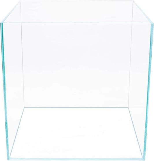7Gal Ultra Clear Rimless Low Iron Glass Cubic Aquarium Tank (W11.81×D11.81×H11.81 inch(30x30x30cm)) 5mm Thickness Include Black Leveling Mat