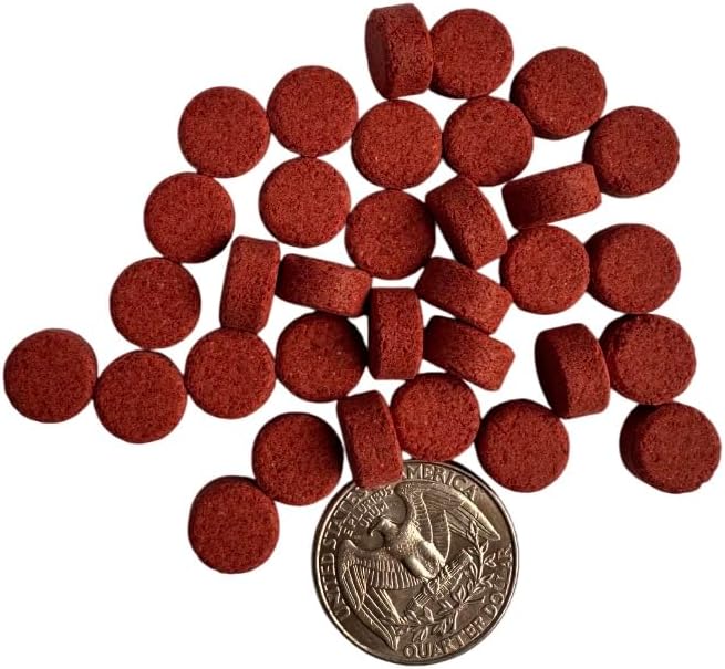 Plecoceramics Algae Wafers Universal Fish tabs for Most Aquarium Fish - Turtle Feed - Goldfish Food - Catfish wafers - Algae Spirulina Wafers for Bottom Feeders - Protein Wafers (50 gr, with Shrimp)