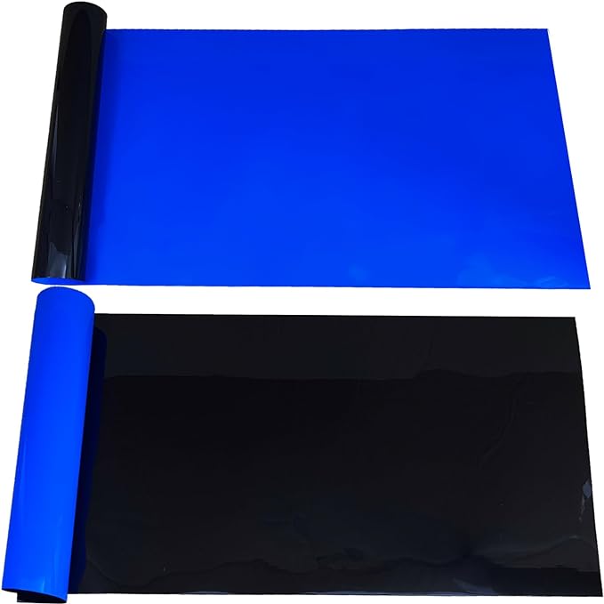 Blue Black Aquarium Background Poster Fish Tank Background Wallpaper Aquarium Backdrop Double-Sided Fish Tank Decorations Paper 16"x 41"