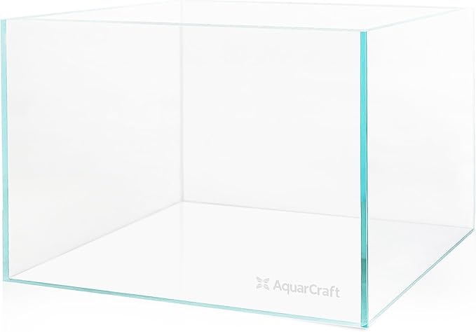 Ultra Clear Glass Fish Tank 24 Gallon, 8mm Thickened Rimless Aquarium Tank Low Iron, Large Big Aquarium 23.6in x15.7in x 15.7in