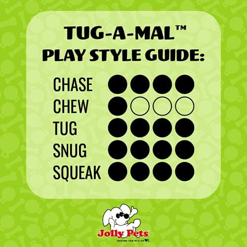 Jolly Pets Jolly Tug-a-Mal Monkey Tug/Squeak Toy, Extra Large (JTA35)