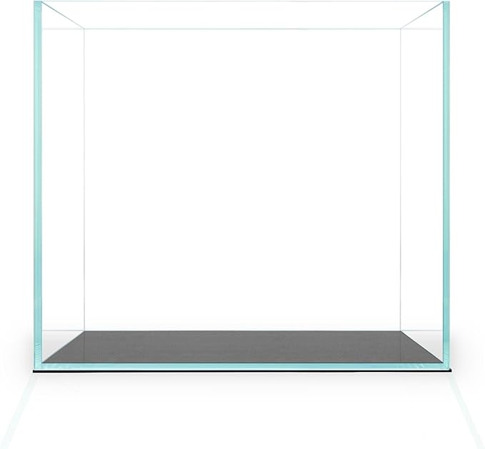 1 Gallon Rimless Fish Tank - 6.29 x 6.29 x 6.29 Inches Cube Style Aquarium - Clear Glass, Space Saving, Durable