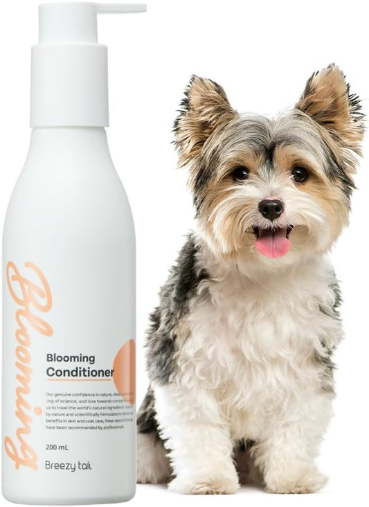 Blooming Dog Leave-in Conditioner, Loved by Top Korean Groomers, Adds Volume and Shine – Easy Breezy, Signature Blooming Powdery Scent, Professional Care at Home (6.76 fl oz/200 ml)