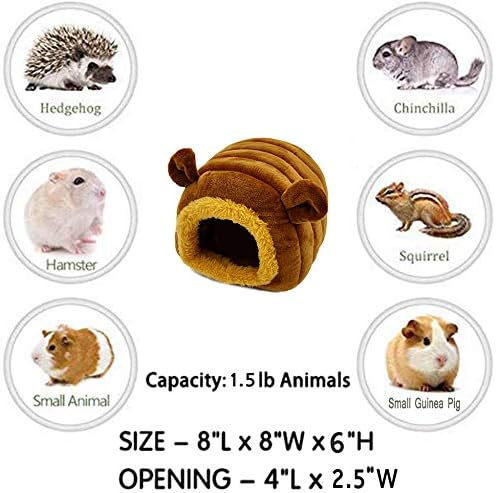 KAMEIOU Luxury Pet Bed for Small Animals - Waterproof Oxford Cloth, Super Soft Plush Filling, Non-Slip Base, Suitable for Guinea Pig, Hamster, Hedgehog, Chinchilla, Rabbit