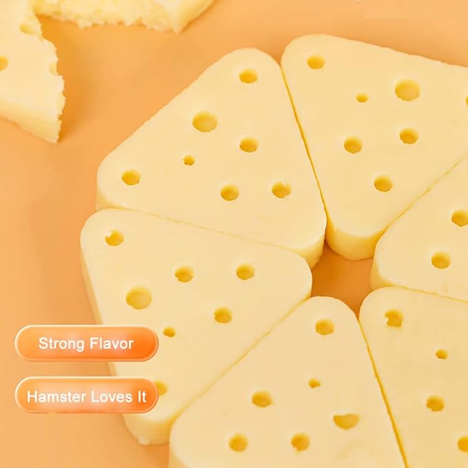 Hamster Triangle Cheese Teething Treats 300ml/Can (Freeze-dried Cheese 2.3gx8bags)