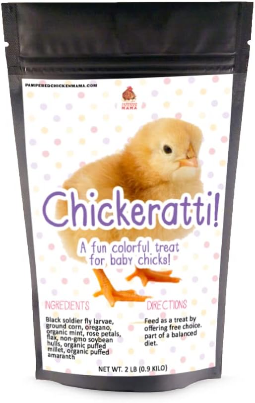 Chickeratti Baby Chick Feed & Treat for Brooder & Feeder (8 POUNDS) | Chicken Supplies with Food, Toys, Treats & Grubs, Coop Accessories (2)