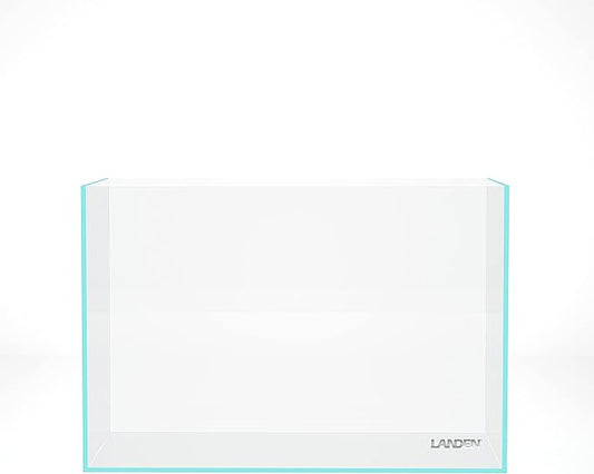 Landen 45P 10 Gallon Rimless Low Iron Aquarium Fish Tank,W17.7×D11.8×H11.8 in(45x30x30cm) 5mm Thickness with Nano Foam Leveling Mat