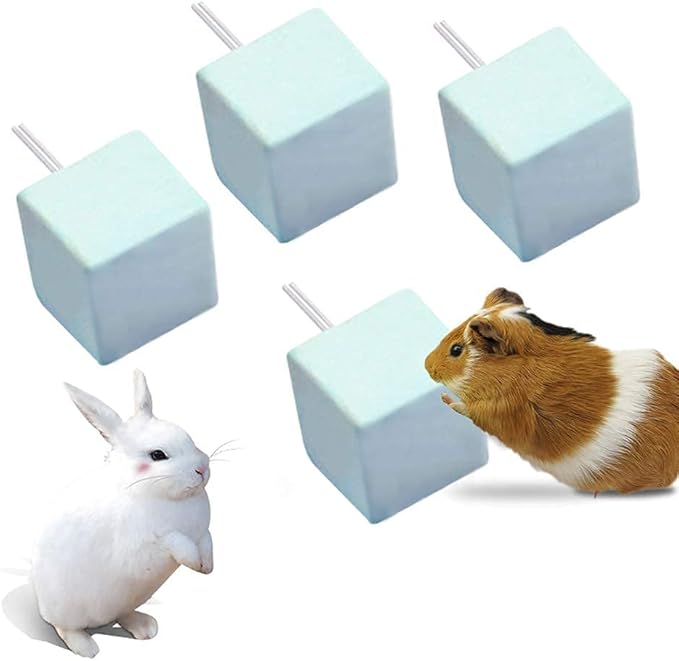 8Pieces Rat Lava Block Chinchilla Bites Calcium Cubes Stone Hamster Grinding Teeth Supplies Mineral Pumice Chew Toy for Gerbil Guinea Pig Mouse