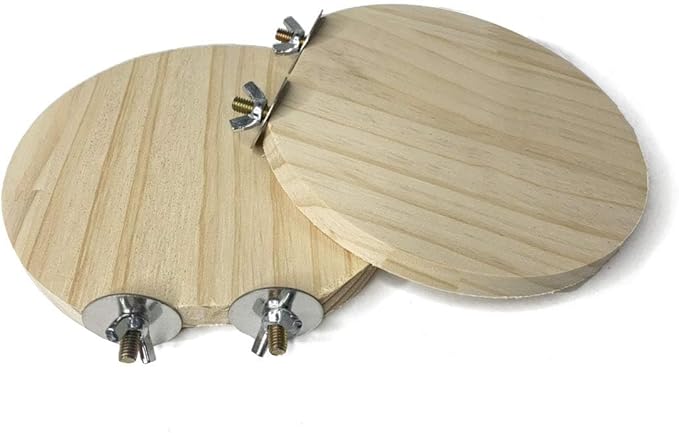 Hamiledyi Wooden Hamster Cage Platform Set 4Pcs Bird Wood Platform Hamster Rat Gerbil Mice Cage Accessories Platform Wood Perch Stand Board Habitat for Syrian Dwarf Hamsters Small Animals