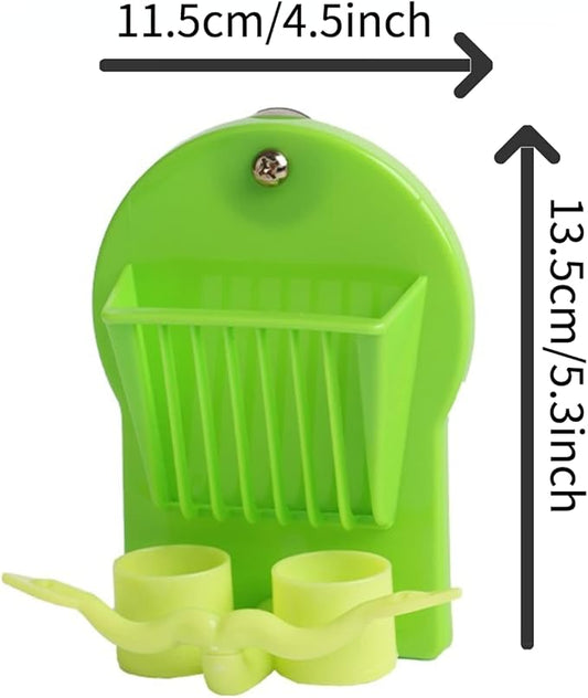 Bird Parrot Feeder Cage Fruit Vegetable Holder Vegetable Rack Pet Food Hanging Feeder Parrot Fruit Hanging Containers for Cage