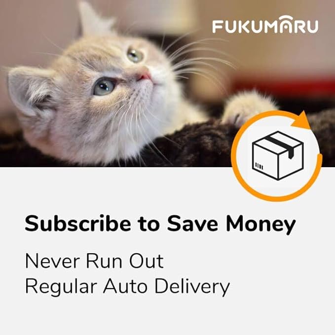 FUKUMARU Tofu Cat Litter - Corn Starch Blend, Flushable & Dust-Free, Quick Clumping, Superior Odor Control, Unscented, All-Natural, Low Tracking Pellets, Lightweight, 24 LBS (4 Packs)