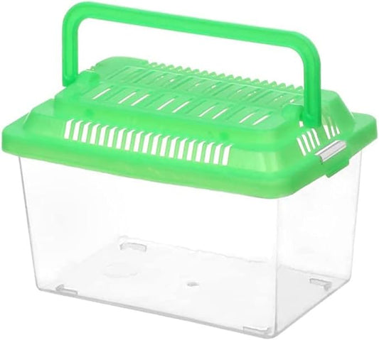 Plastic Turtle Fish Tank Pet Fish Tank Small Aquarium Plastic Goldfish Aquarium Habitat Acrylic Reptile cage reptisoil terrariums Handheld Feeding Box Household