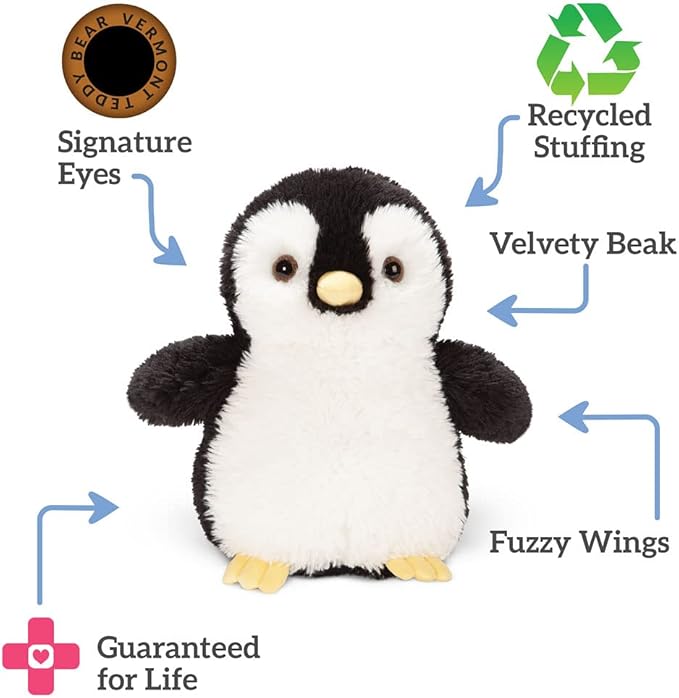 Vermont Teddy Bear Penguin Plush - Penguin Stuffed Animal, Black, 18 Inch