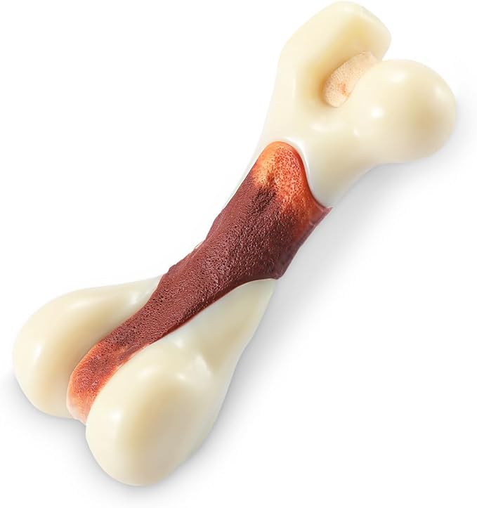 Tikaton Dog Chew Toys for Aggressive Chewers, Vension Flavor Durable Dog Teething Chew Toys Bones for Large/Medium/Small Puppies