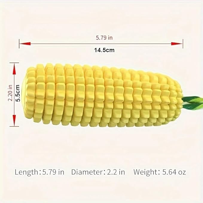 MK Dog Chew Toys for Aggressive Chewers, Indestructible Tough Durable Squeaky Interactive Dog Toys, Puppy Teeth Chew Corn Stick Toy for Small Medium Large Breed