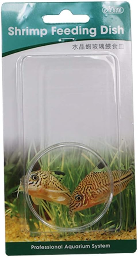 ISTA Clear Glass Dish Tray Bowl Shrimp Snail Fish Feeder Food Feeding Aquarium by Aquarium Supplies