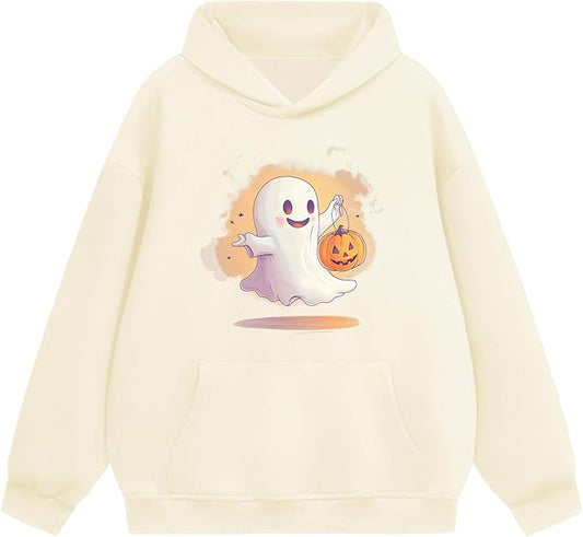 Oversized Hoodies for Women 2025 Trendy Cute Dog Cat Print Sweatshirts Hooded Pullover Tops with Kangaroo Pocket