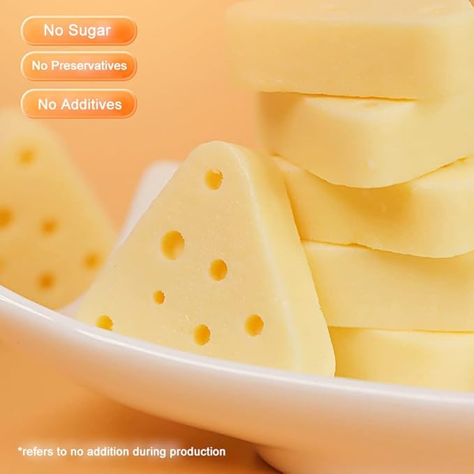 Hamster Triangle Cheese Teething Treats 300ml/Can (Freeze-dried Cheese 2.3gx8bags)