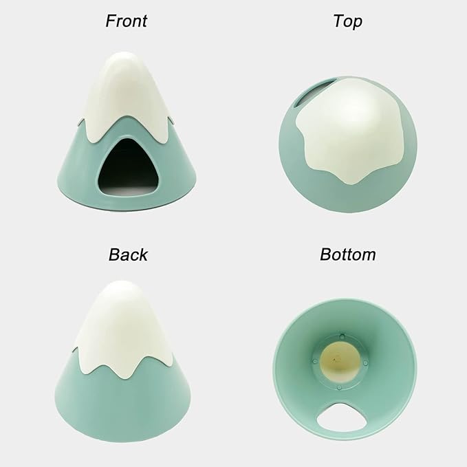 Hamster Hideout, Snowy Mountain Shape Hamster Hide House,Cute Small Animal Habitat Hideaway Hut for Syrian Hamsters, Mice, Gerbils, Rats (Purple)