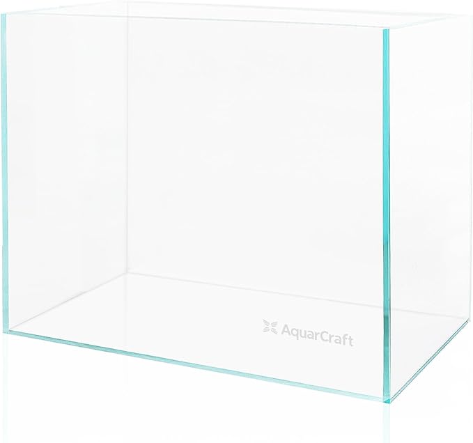 Ultra Clear Glass Fish Tank 4 Gallon, 5mm Thickened Rimless Aquarium Tank Low Iron, Nano Aquarium for Betta Gold Fish Shrimp，14.5”L x 5.1”W x 10.6”H