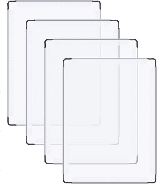 DINMO 4 Pcs Transparent Plastic Panel, 11.8" x 15.7", for DIY Small Animal Playpen and Cube Storage Unit