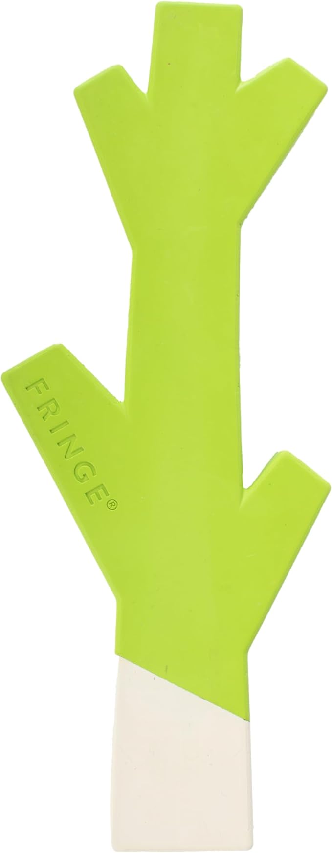 Fringe Studio "Stick with ME Lime/White Rubber Dog Toy, Pet Shop Collection (518034)