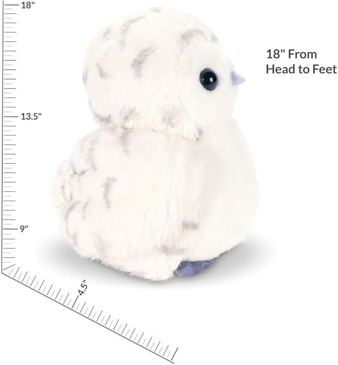 Vermont Teddy Bear Owl Stuffed Animal - Snowy Owl Plush, 18" Stuffed Owlet Plushie for Kids, Home Décor