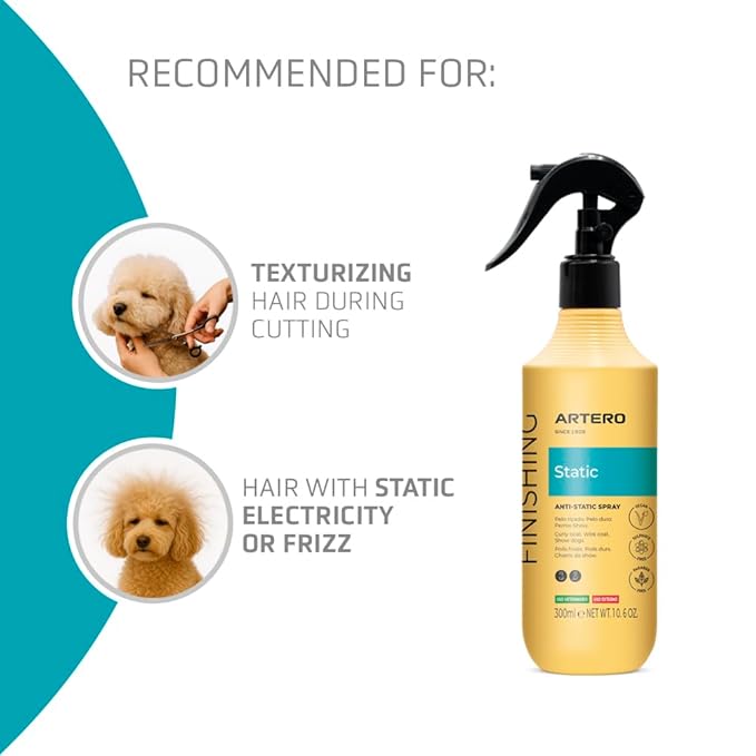 Artero Cosmetics Static Dog Control Spray 4.6 Ounce