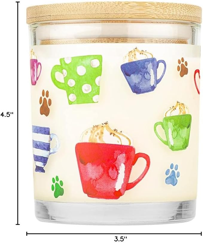 One Fur All Pet House Christmas Candles, Long Lasting, Clean Burning, Soy Wax Scented Candles for Pet Odor, Hot Cocoa, 2 Pack