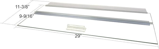 Blue Spotted Aquarium Glass Canopy for 20L, 29S, 37H Gallon Aquariums by Aquarium Masters, AM33012, for 30" Long x 12" Wide Aquarium Masters and Other Aquarium Brands with No Center Brace