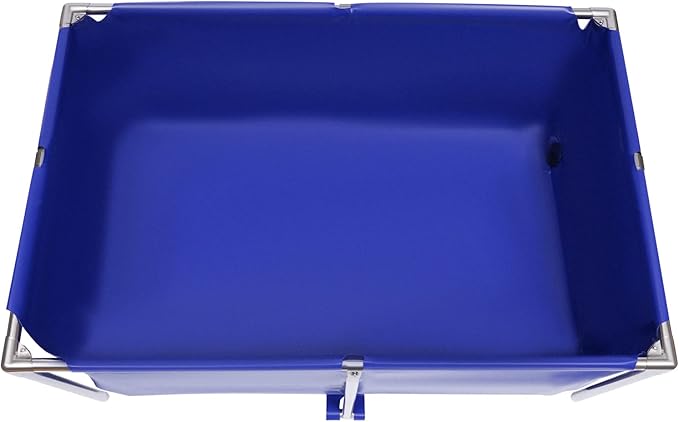 Aquarium Tank Above Ground Fish Pond,Canvas Pond,Foldable Above Ground Fish Aquarium Ornamental Swimming Pool Water Storage Tank with Drain Valve for Home Aquaculture
