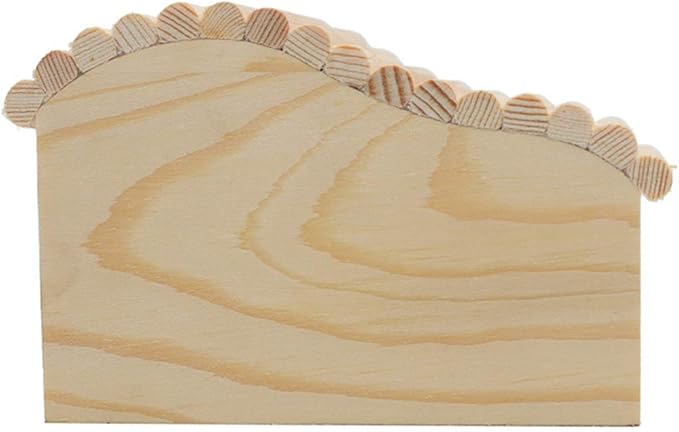 balacoo Wooden Hut Hideout for Hamsters Natural Solid Nesting House Entrance Small Habitat for Pet Promotes Chewing Instincts and Exploration