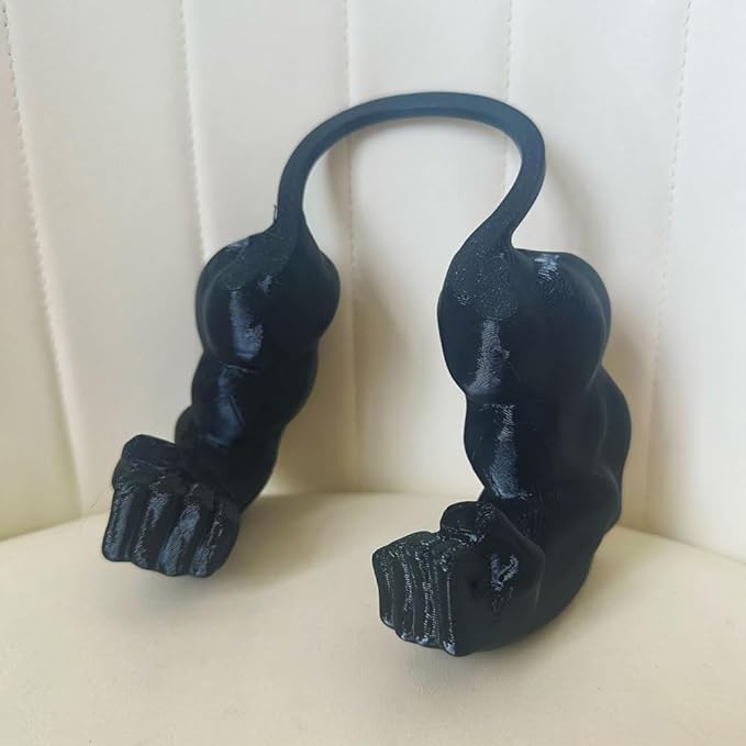 3D Printed Funny Cat Muscle Arms-Halloween Cosplay Pet Costume for Cats & Small Pets (Black)