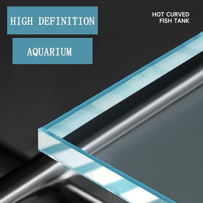 3 Gallon Aquarium Fish Tank, Rimless Aquarium Tank, 11.8" L × 7.9" H × 7.1" W