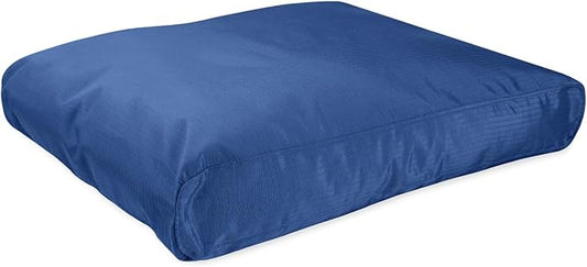 K9 Ballistics Tough Rectangle Pillow Small Dog Bed - Removable Cover, Washable, Durable & Water Resistant Dog Bed Made for Small Dogs 24"x18", Blue Quartz