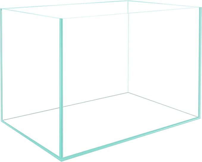 Small Nano Rimless Tank, Clear Glass Fish Tank, 1.1 Gallon, 7.8x5.5x5.9inch/20x14x15cm, Betta Fish Tank
