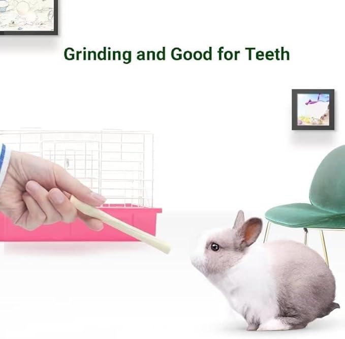 William Craft 1.1 pounds Snacks Sweet Bamboo Chew Toy for Rabbits Chew Sticks for Hamster Chinchilla Guinea Pig,Molar Treats Snack for Small Animals 500g