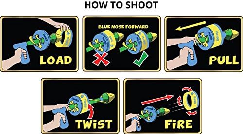 Flying Ring Launcher Dog Exerciser Starter Pack | Quickly Exercises Your Dog | Includes Launcher Starter Pack & 6 EVA Foam Rings