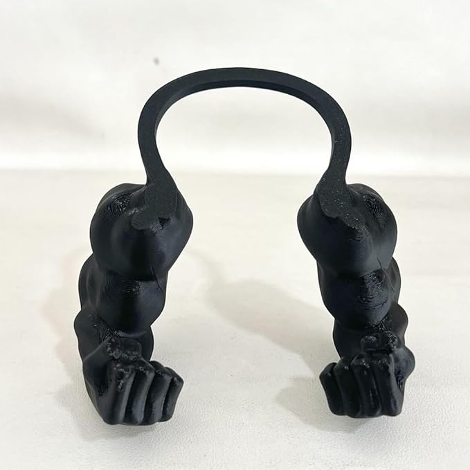 3D Printed Funny Cat Muscle Arms-Halloween Cosplay Pet Costume for Cats & Small Pets (Black)