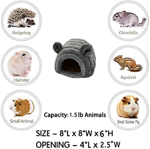 KAMEIOU Luxury Pet Bed for Small Animals - Waterproof Oxford Cloth, Super Soft Plush Filling, Non-Slip Base, Suitable for Guinea Pig, Hamster, Hedgehog, Rabbit, Chinchilla