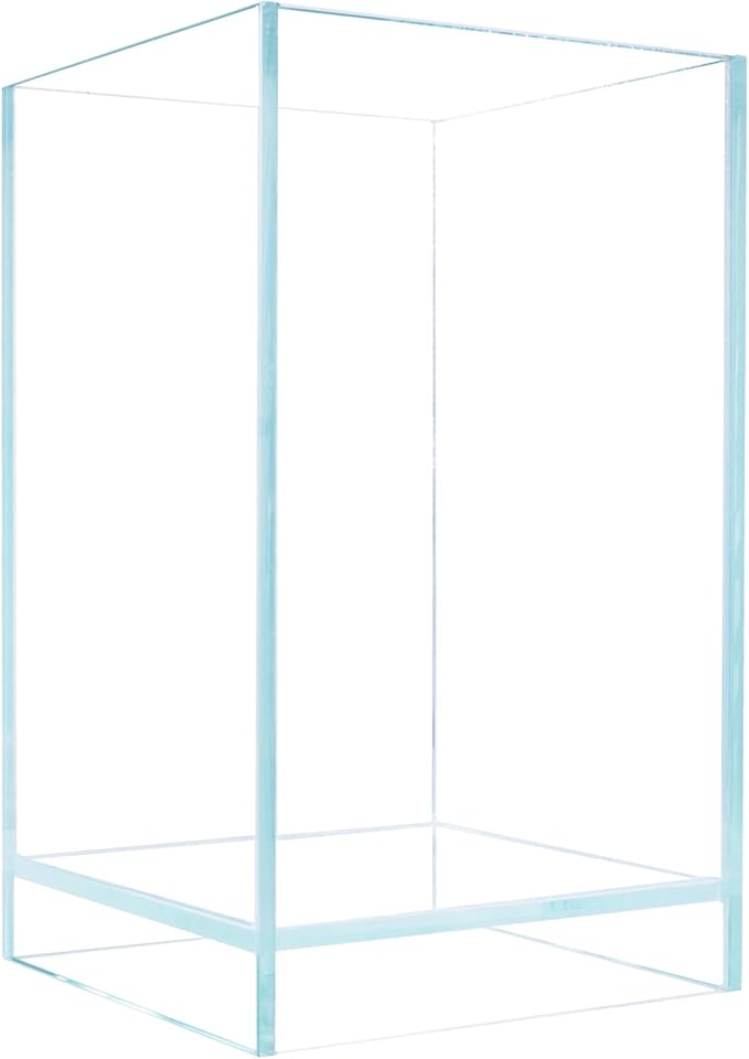Nano Tall Rimless Aquarium Low Iron Frameless Fish Tank, Extra Clear with Floating Air Style, for Aquariums or Terrariums