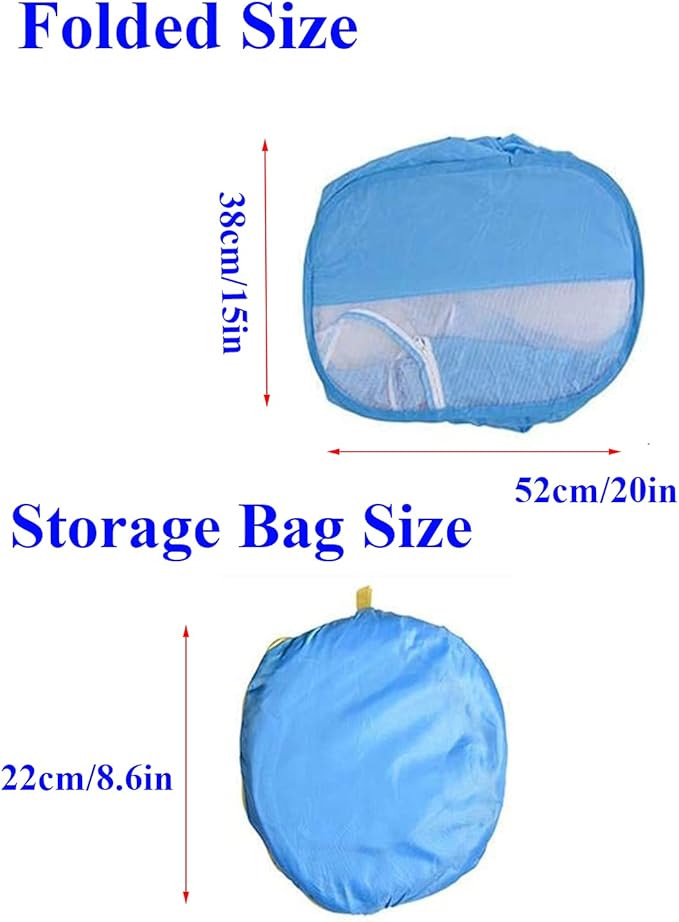 Mantouxixi Small Animal Playpen with Cover, Animal Chinchilla, Hamsters, Bunny, Rabbits, Kitten Kitten Ferret Playpen with Cover - Blue