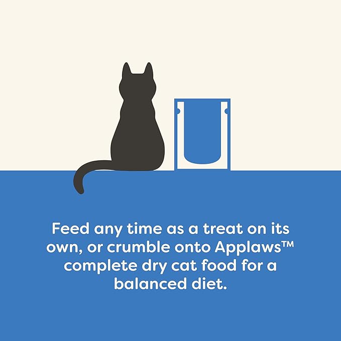 Applaws Natural Freeze-Dried Cat Treats, Single-Ingredient, High Protein, Grain-Free, Healthy Snack for Cats, Natural Cat Food Topper, Tuna Fillet (8 x 1.0oz Bags)